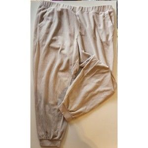Banana Republic Women's Pants Cream Size XL Jogger Velour Sweatpants Velvet